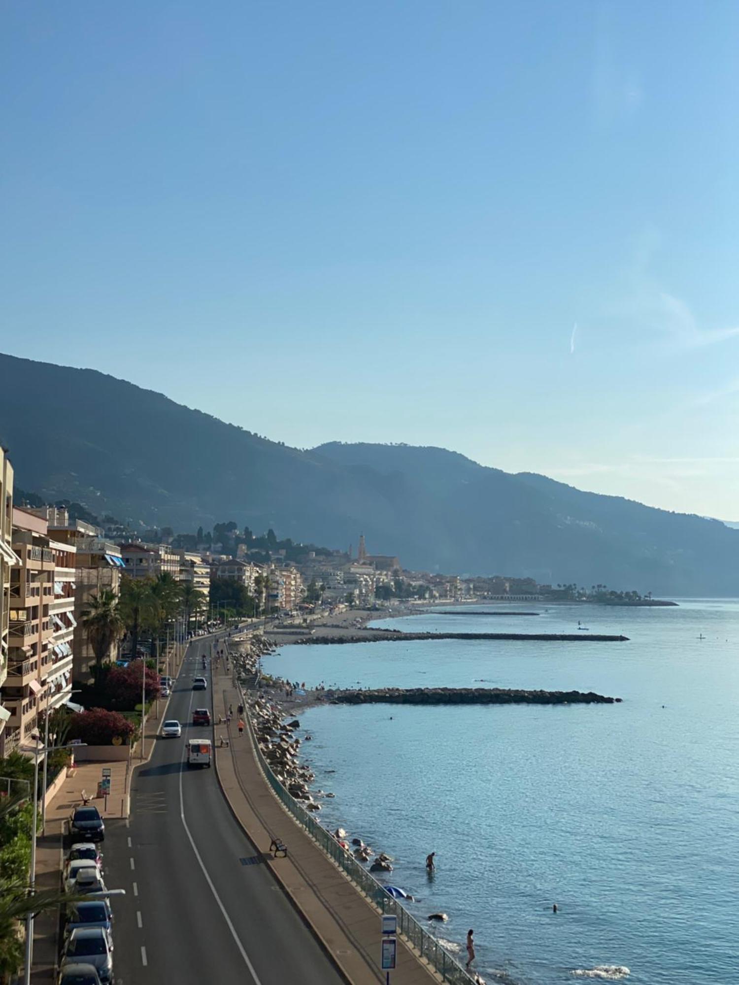 Sea View Studio, Huge Terrace On The 4Th Floor Daire Menton Dış mekan fotoğraf